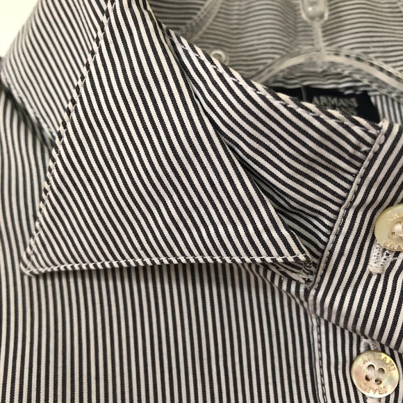 Armani Jeans cotton button down shirt 2 - Picture 5 of 6